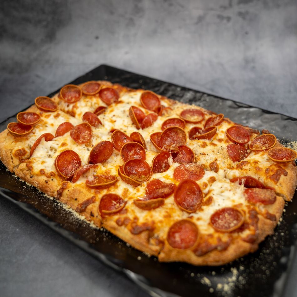 Pepperoni Flatbread Square