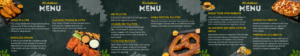 On Par FAQ food and drinks menu